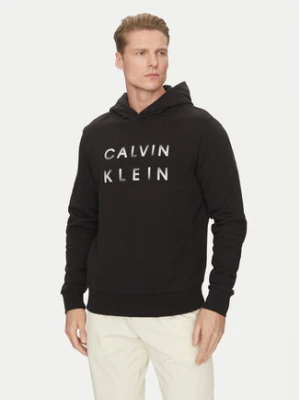 Calvin Klein Bluza Enlarged Logo K10K114261 Czarny Regular Fit