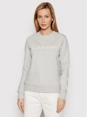 Calvin Klein Bluza Ls Core Logo K20K202157 Szary Regular Fit