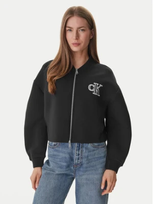 Calvin Klein Bluza LV047AB508 Czarny Boxy Fit