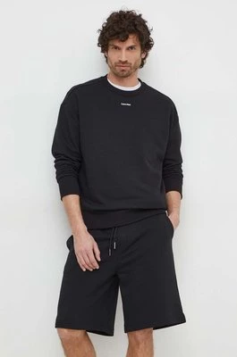 Calvin Klein bluza męska kolor czarny gładka