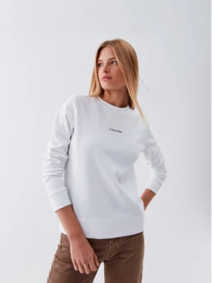 Calvin Klein Bluza Micro Logo K20K205453 Biały Regular Fit