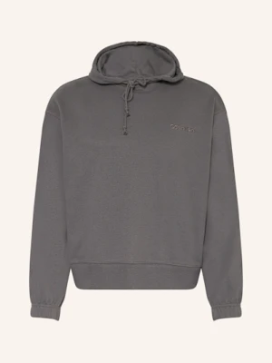 Calvin Klein Bluza Rekreacyjna Z Kapturem Cotton Terry Blend grau