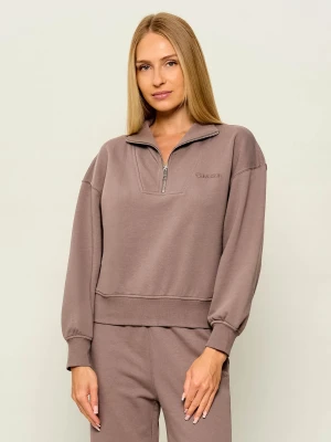 Calvin Klein Bluza | Relaxed fit beżowy