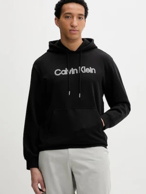Calvin Klein bluza z kapturem męska bawełniana czarny