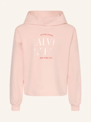 Calvin Klein Bluza Z Kapturem rosa