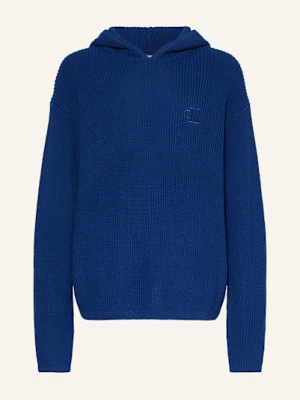 Calvin Klein Bluza Z Kapturem Z Dzianiny blau