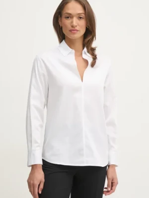 Calvin Klein bluzka bawełniana damska kolor biały gładka K20K208378