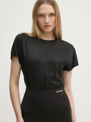 Calvin Klein bluzka damska kolor czarny gładka K20K207839