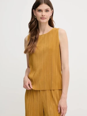 Calvin Klein bluzka damska kolor żółty gładka LV044A212G