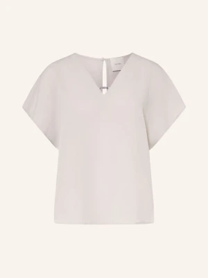 Calvin Klein Bluzka Koszulowa beige JASNOFIOLETOWY