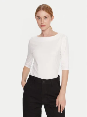 Calvin Klein Bluzka LV044C217G Biały Slim Fit