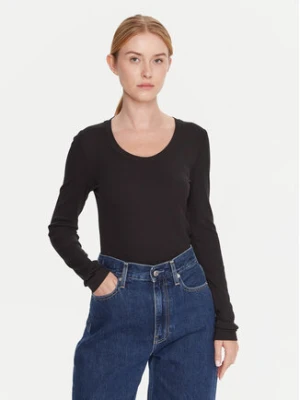 Calvin Klein Bluzka LV044D235G Czarny Slim Fit