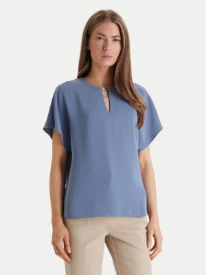 Calvin Klein Bluzka LV044E902G Błękitny Regular Fit Niebieski jasny