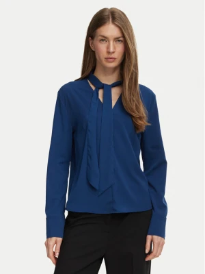 Calvin Klein Bluzka LV044H115G Granatowy Regular Fit