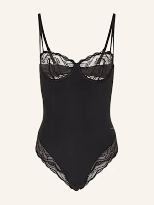 Calvin Klein Body Z Fiszbinami Sensual Stretch Lace Z Efektem Modelującym schwarz