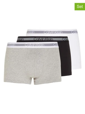 Calvin Klein Bokserki (3 pary) w kolorze białym, czarnym i jasnoszarym rozmiar: M