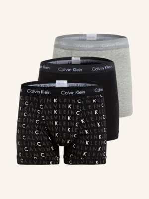 Calvin Klein Bokserki Cotton Stretch, 3 Szt. schwarz czarny