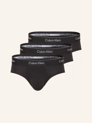 Calvin Klein Bokserki Icon Cotton Stretch, 3 Szt. schwarz CZARNY