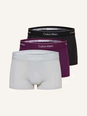 Calvin Klein Bokserki Icon Cotton Stretch Low Rise, 3 Szt. lila purpurowy