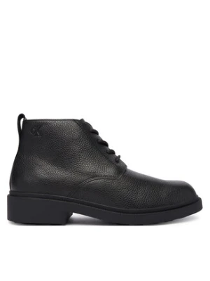 Calvin Klein Botki Dress Lug Desert Boot Lth YM0YM01427 Czarny