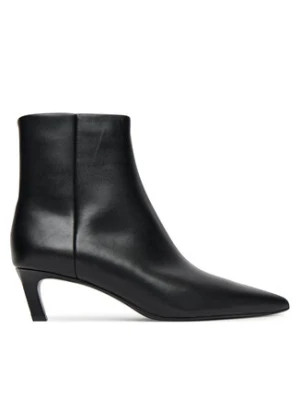 Calvin Klein Botki Ess Kitten Heel Ankle Boot HW0HW02586 Czarny