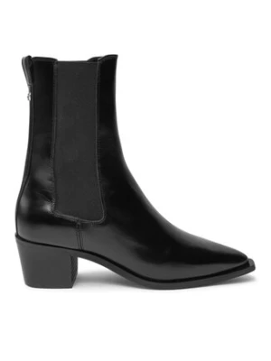 Calvin Klein Botki Heel Cowboy HW0HW02315 Czarny