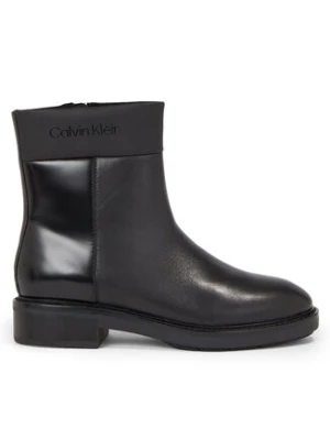 Calvin Klein Botki Rubber Sole Ankle Boot Lg Wl HW0HW01700 Czarny