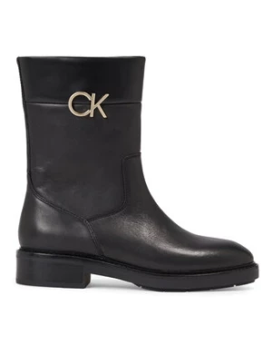 Calvin Klein Botki Rubber Sole Ankle Boot W/Hw HW0HW01703 Czarny