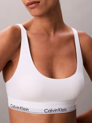 Calvin Klein Bralette damska Kobiety Bawełna biały jednolity,
