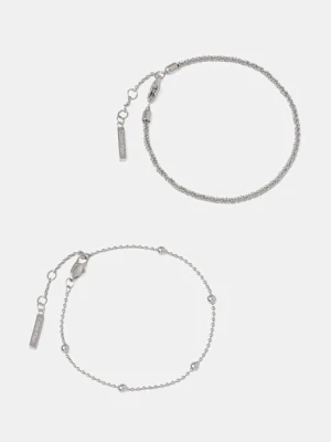 Calvin Klein bransoletka damska ze stali szlachetnej 2-pack