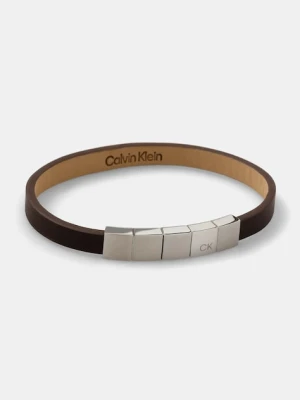 Calvin Klein bransoletka skórzana męska 35000490