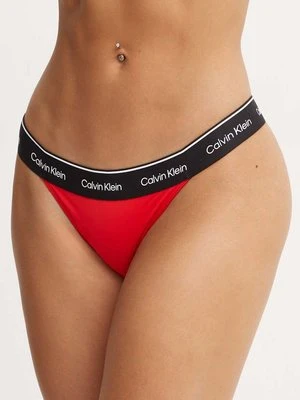 Calvin Klein brazyliany kąpielowe kolor czerwony KW0KW02429