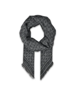 Calvin Klein Chusta Aop Monogram Jacquard LV04F8054G Czarny
