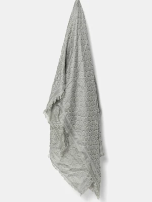 Calvin Klein chusta damska kolor niebieski wzorzysta K60K608779