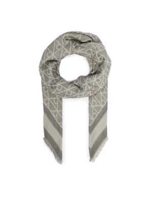 Calvin Klein Chusta Emblem Aop Jacquard Square Scarf LV04F8080G Granatowy