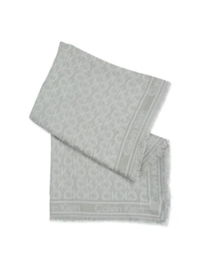 Calvin Klein Chusta Monogram Jacquard K60K608779 Szary