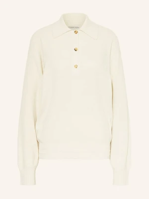 Calvin Klein Collection Jedwabny Sweter Helga weiss BIAŁY