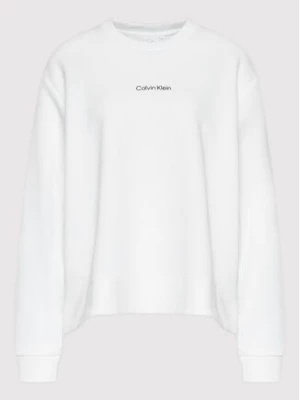 Calvin Klein Curve Bluza Inclusive Micro Logo K20K204897 Biały Regular Fit