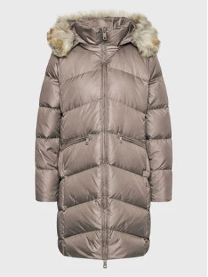 Calvin Klein Curve Płaszcz zimowy Essential K20K205144 Brązowy Regular Fit