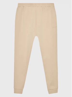 Calvin Klein Curve Spodnie dresowe Inclusive Micro Logo K20K204884 Beżowy Regular Fit