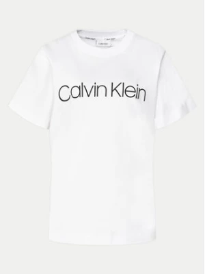 Calvin Klein Curve T-Shirt Inclusive K20K203633 Biały Regular Fit