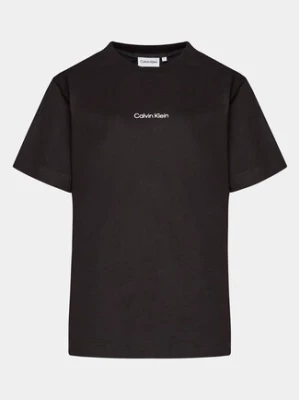 Calvin Klein Curve T-Shirt Inclusive Micro Logo K20K203712 Czarny Regular Fit