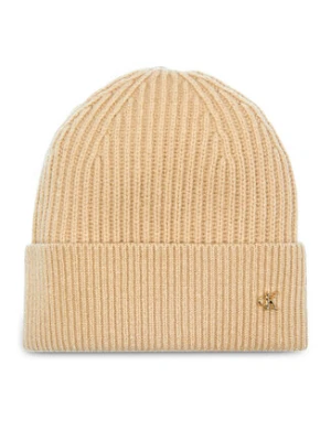 Calvin Klein Czapka Ck Metal Wool Beanie LV04D8032G Beżowy