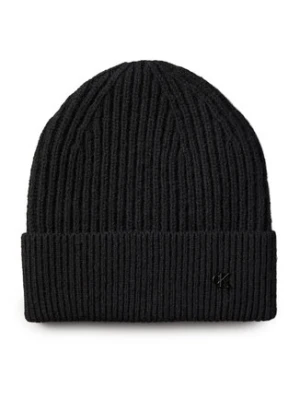Calvin Klein Czapka Ck Metal Wool Beanie LV04D8032G Czarny