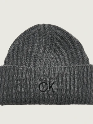 Calvin Klein Czapka ELEVATED | z dodatkiem wełny i kaszmiru