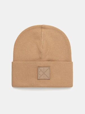 Calvin Klein czapka kolor brązowy LV04D8052G