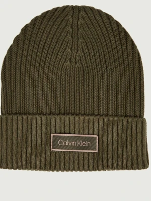 Calvin Klein Czapka oliwkowy