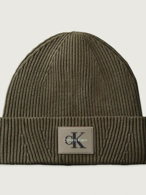 Calvin Klein Czapka oliwkowy