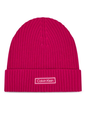 Calvin Klein Czapka Patch Chunky LV04D8053G Różowy