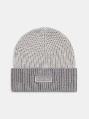 Calvin Klein czapka wełniana kolor szary LV04D8029G